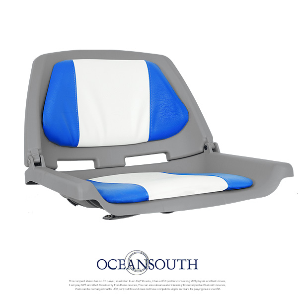오션사우스 피셔맨 폴딩 시트 / 접이식 보트의자 보트좌석 - 파랑색/흰색