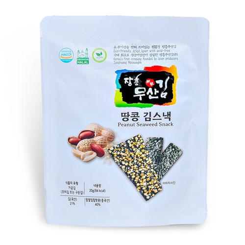 [장흥무산김] 땅콩 김스낵 20g