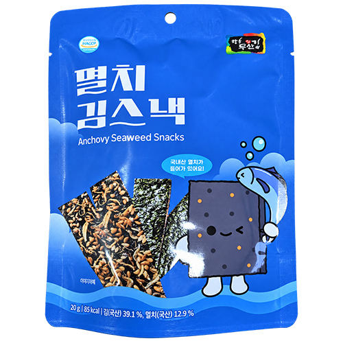 [장흥무산김] 멸치 김스낵 20g