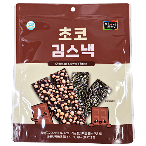 [장흥무산김] 초코 김스낵 20g