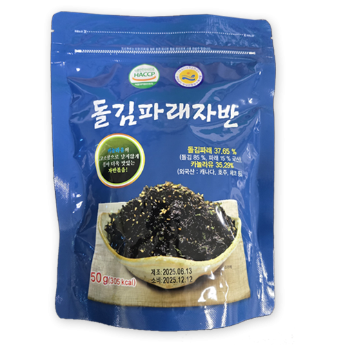 [장흥무산김] 돌김파래 자반볶음 50g