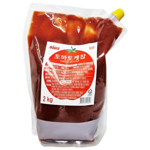 [소스/양념]  케찹 2kg 스파우트팩