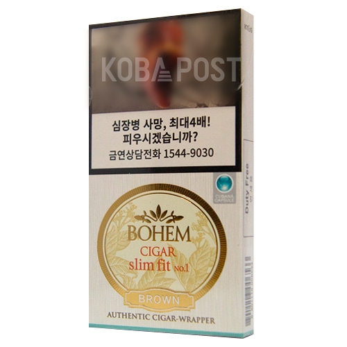 [면세담배]  BOHEM SLIM FIT BROWN