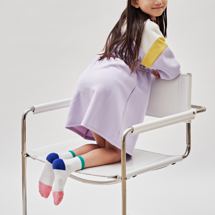 GGRN 키즈 유아동용 색감좋은 컬러 믹스 패션 양말 5켤레 세트