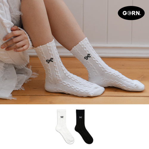 W-L-414 168N베이직꽈배기리본