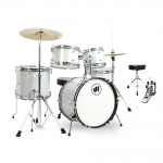 드럼팩토리 주니어 드럼 DRUM SET DF-JUNIOR(J) with CYMBAL (WHITE/YELLOW/GRAY)