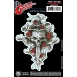 플래닛웨이브 기타 타투 스티커 Planet Waves Guitar Tattoo, Dagger Rose Skull GT77008