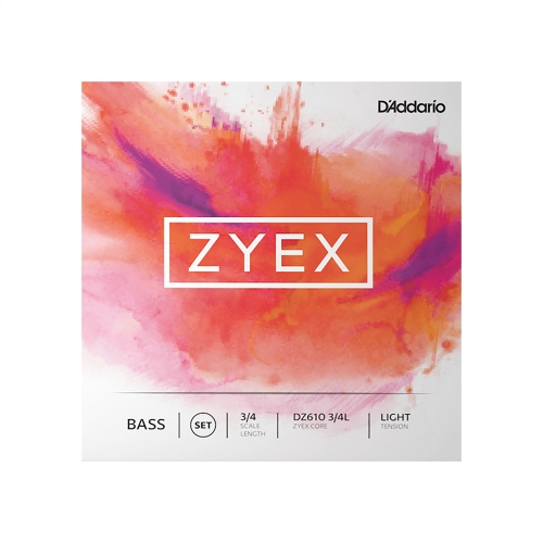 다다리오 자이엑스 베이스현 베이스선 3/4 라이트 세트<BR>Zyex Bass Orchestra Light String Set