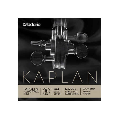 다다리오 카플란 GSS 바이올린현 바이올린선 루프 E선 낱선VIOLIN STRING KAPLAN GSS LOOP MED K420L-3 4/4 Dadario