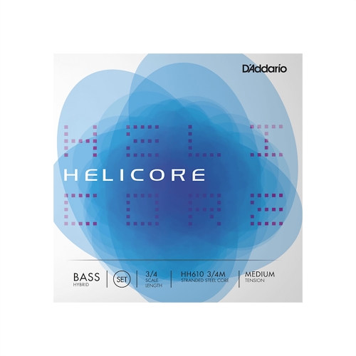 다다리오 헬리코어 베이스현 베이스선 3/4 하이브리드 세트<BR>BASS STRING HELICORE HYBRID SET (HH610)