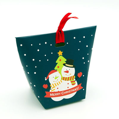크리스마스 미니선물상자10set 리본포함 스카프빕포장 답례품 선물 포장재료