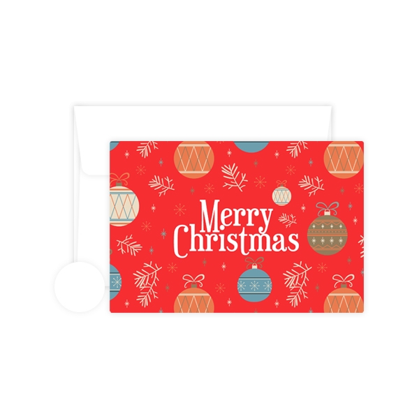 메비 크리스마스 카드 빈티지 장식 10개+봉투10개+투명 2cm원형 스티커 10개