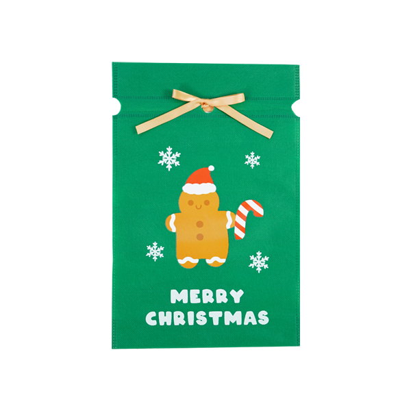 크리스마스 선물 포장 부직포백 22x32 쿠키산타