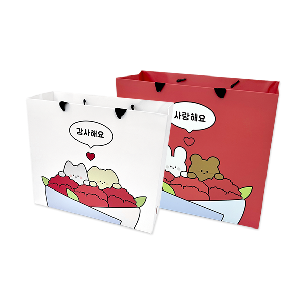 도나와 친구들 카네이션 쇼핑백