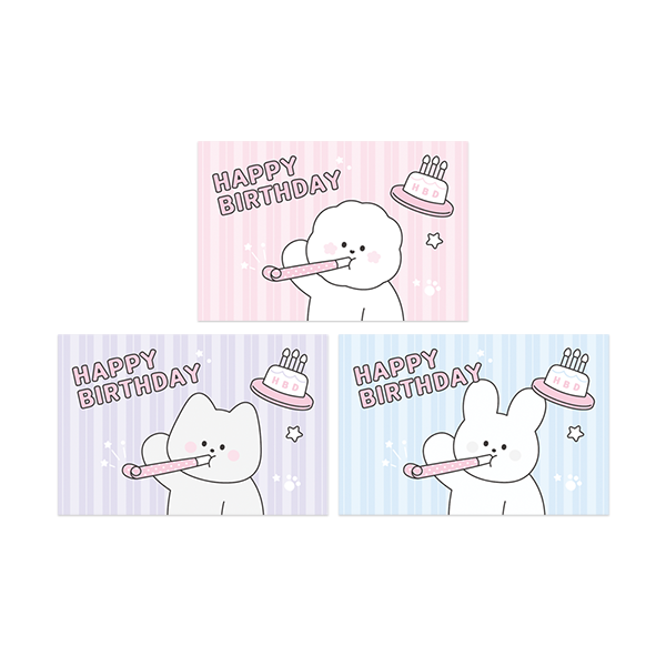 도나와 친구들 벌스데이 파티 생일 엽서