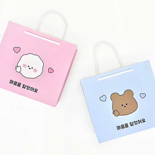 도나와 친구들 마음을 담았어요 쇼핑백 2종