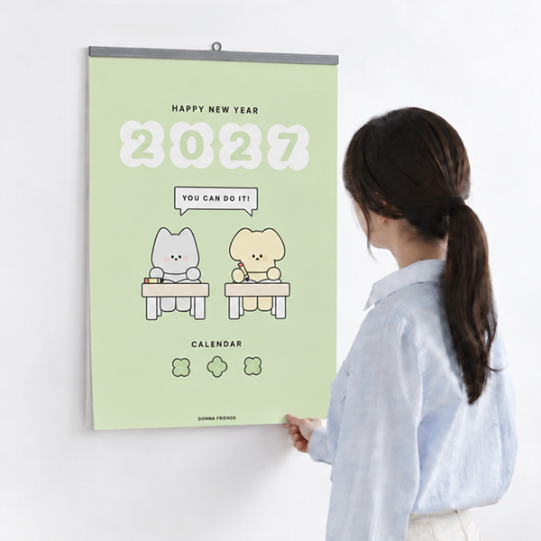 도나와 친구들 2027 이달의 마음가짐 벽걸이 대형 달력