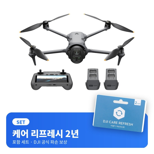 DJI 매빅4 프로 플라이모어 콤보 + 케어 리프레시 2년 세트 Mavic 4 Pro 파손보상 포함