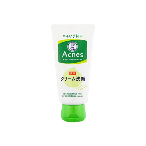 [Mentholatum 멘소래담] 아크네스 여드름예방 약용 크림세안 130g (メンソレータムアクネス 薬用クリーム洗顔)