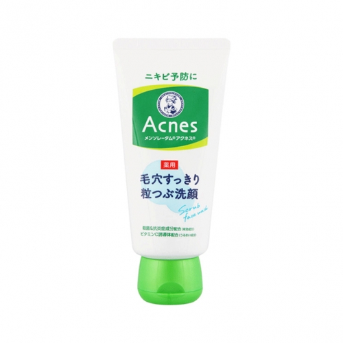 [Mentholatum 멘소래담] 아크네스 여드름예방 약용 모공말끔스크럽세안 130ml (アクネスメンソレータム アクネス ニキビ予防薬用 毛穴 すっきり 粒つぶ 洗顔)