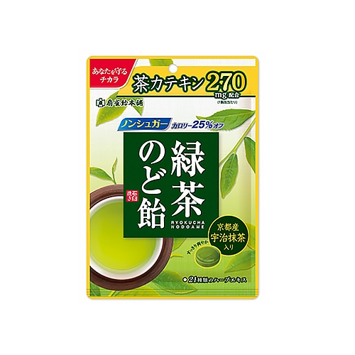 녹차 목 사탕 (緑茶のど飴) 80g