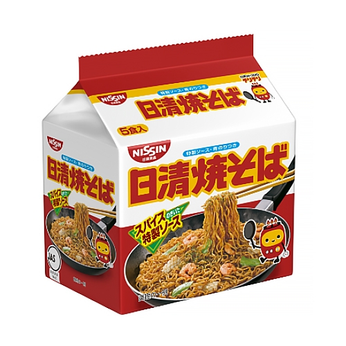 NISSIN 닛신 야키소바 5팩 (NISSIN 日新焼きそば 5パック)