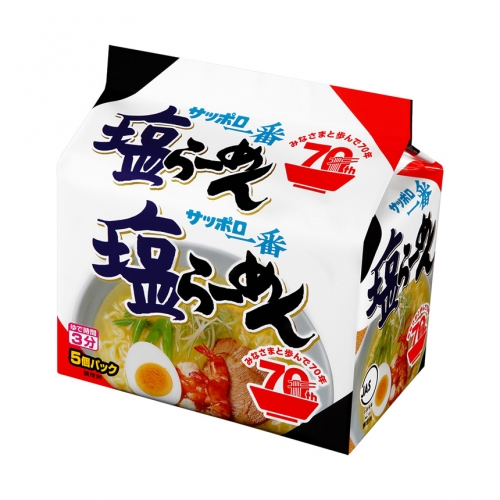 삿포로 이치방 시오라면 5 pack  (サッポロ一番 塩らーめん 5食)