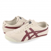 Onitsuka Tiger MEXICO 66 SLIP-ON 오니츠카타이거 멕시코 66 BIRCH/DARK CHERRY 화이트 (Onitsuka Tiger MEXICO 66 SLIP-ON オニツカタイガー メキシコ 66 BIRCH/DARK CHERRY ホワイト)