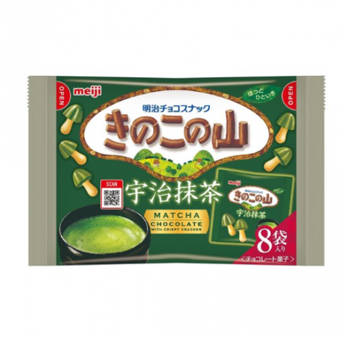 버섯더미 말차맛 8봉지 들이 3개 ( きのこの山 宇治抹茶 1セット 3袋）
