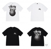 Men's T-shirt, Ball 8 Angels Pattern Printed T-Shirt, Pure Cotton,