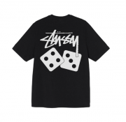 GNREJGF Men's Stussy T-shirt, Dice Print T-Shirt, Unisex, Pure Cotton Crew Neck, Short Sleeve, Breathable, Top TEE