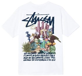 [LATAFA] ST&Uuml;SSY PSYCHEDELIC TEE / Psychedelic Loose Short Sleeve Trend Brand Men's Women's Same Style Printed T-shirt