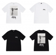 DIQUE Men's Short Sleeve T-Shirt, Stylish, Large Size, Loose Fit, Cotton, Casual, Fashion, Summer Clothes, Short Sleeve, Black