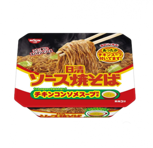 닛신 소스야키소바 ( 日清食品 ソース焼そばカップ チキンスープ付き 104g )