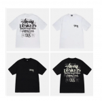 STUSEY Men's Plus Size T-Shirt, 2024 World Tour Men's T-Shirt,