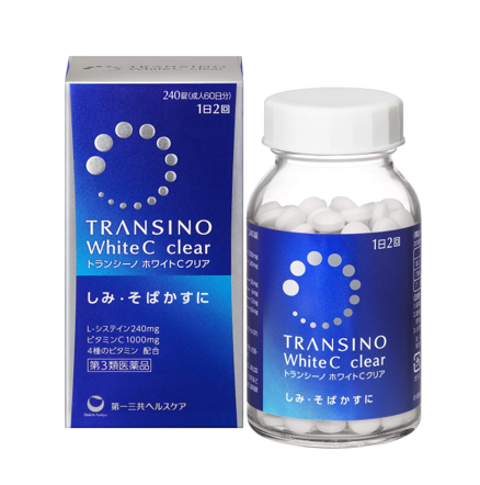 트란시노 화이트 C 클리어 240정, 60일분 ( トランシーノ ホワイトCクリア 240錠 60日分