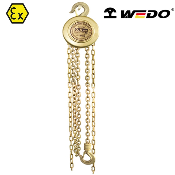 AL-CU 1TON 방폭체인호이스트/체인블럭 CHAIN HOIST 위두툴스 모델:NS 308-1004 AL-CU 알루미늄동합금