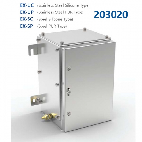 스틸 & 스테인리스스틸  안전증방폭박스/정션박스 203020 W200ⅹH300ⅹD200