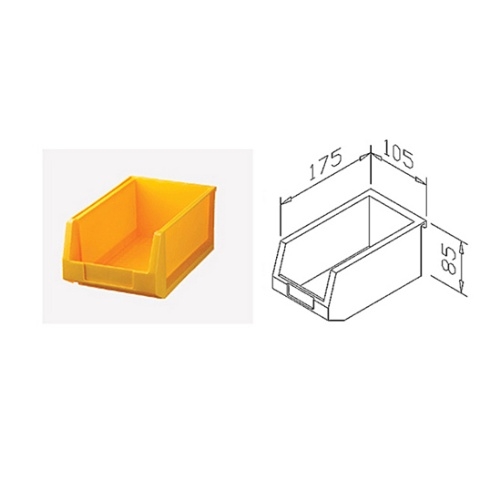 부품상자 B-1  175x105x85mm 황색  (10EA)