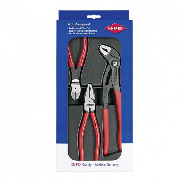 KNIPEX 3종 플라이어 세트 니퍼,펜치,첼라 - 00-20-10