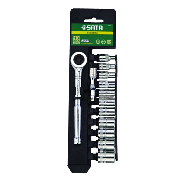 SATA 소켓렌치세트(1/4"DR,MM)_09521 13PCS