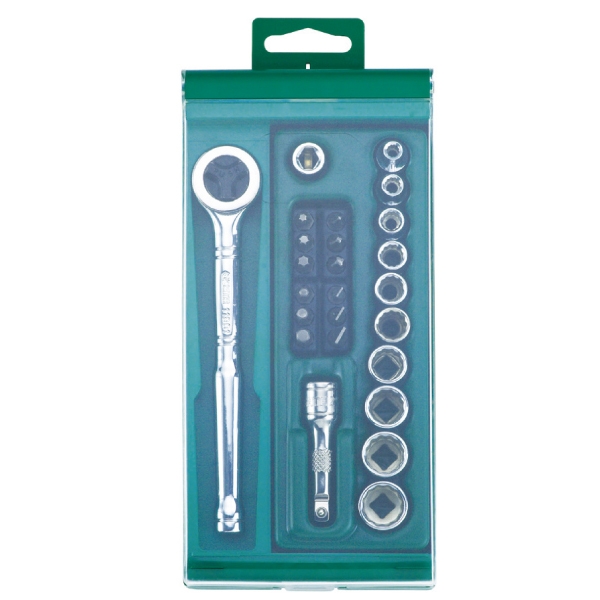 SATA 소켓렌치세트(1/4"DR,MM)_09206   25PCS