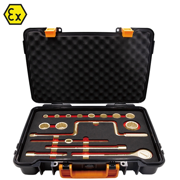 방폭소켓렌치세트 17PCS 위두툴스 모델:NS 101G AL-CU