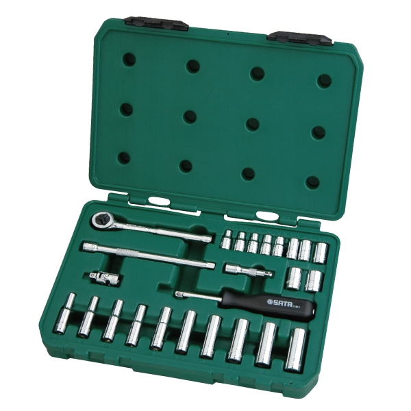 소켓렌치세트(1/4"DR,MM)  09098   25PCS