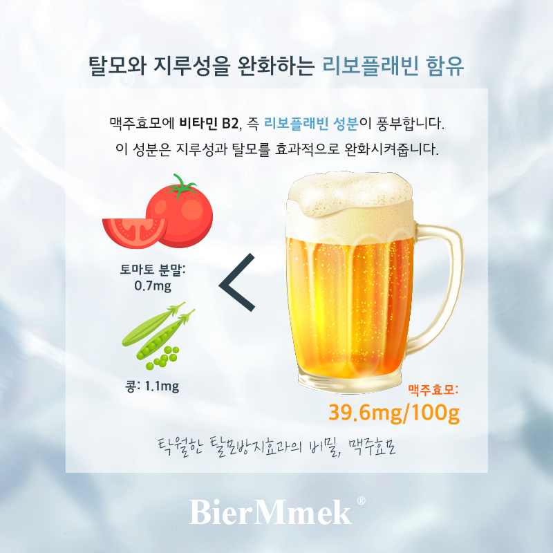 비어멕 식약처인정 탈모샴푸 프리미엄 비오틴 독일천연 맥주효모샴푸 500ml 1개