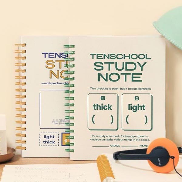 텐스쿨 가볍고 두꺼운 연습장 (150매 중고등학생 노트)