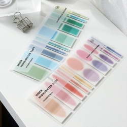 인덱스 쇼트 하이라이터 Blur 점착 플래그 메모지