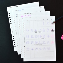 업다운코멘트패드 A5 (6공 바인더 내지)-스탠다드/엠비언트