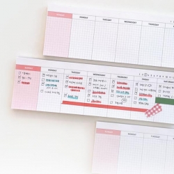 위클리 데스크 패드 리필 속지