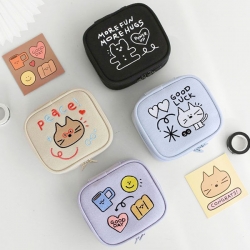 두들 미니 화장품파우치 멀티 사각 캐릭터